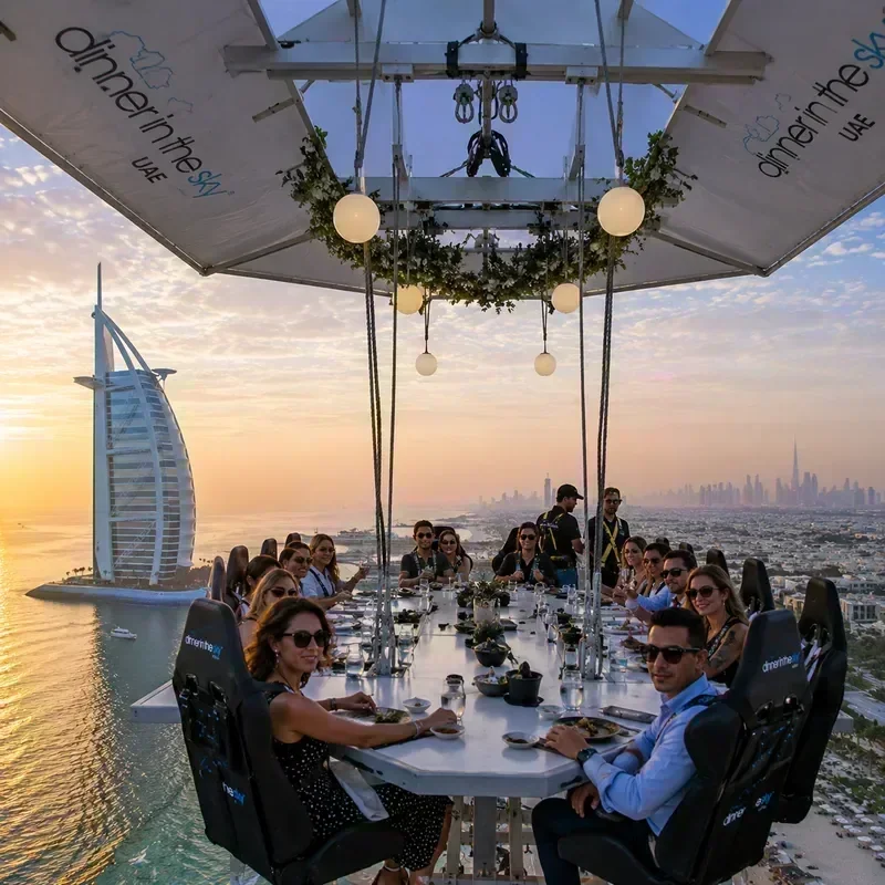 Dinner in the Sky Dubai – ארוחה בשמיים