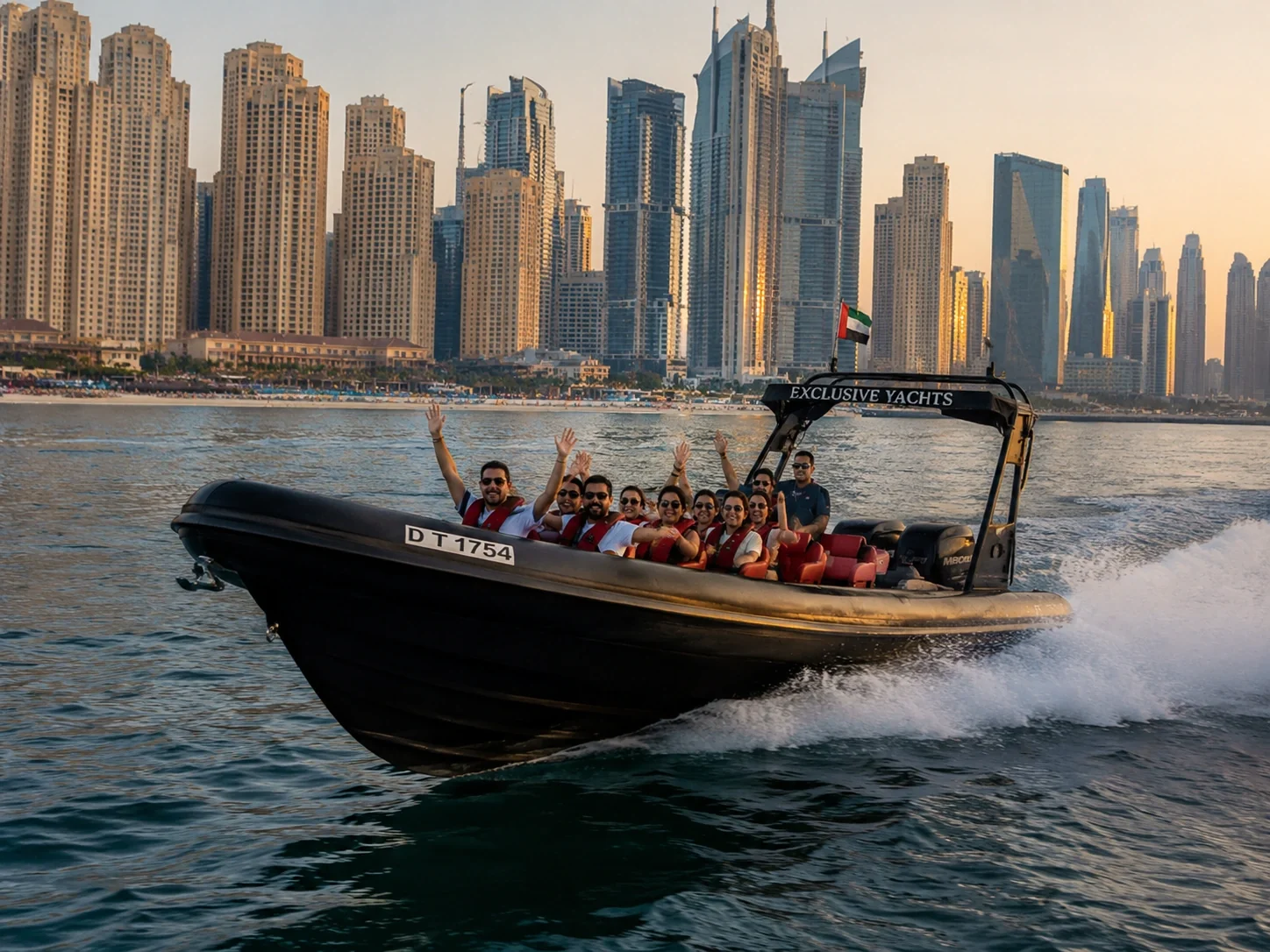 Croisière en bateau noir Black Boat Dubai
